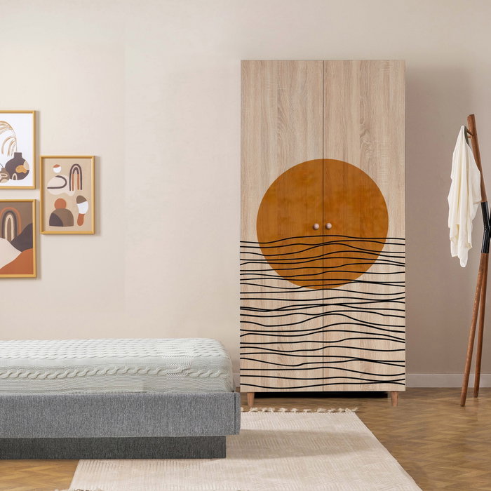 Hanah Home Lidya 2 -974 Armario en Color Sonomo
